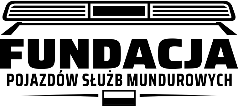 Logo Fundacji Pojazdów Służb Mundurowych – czarne