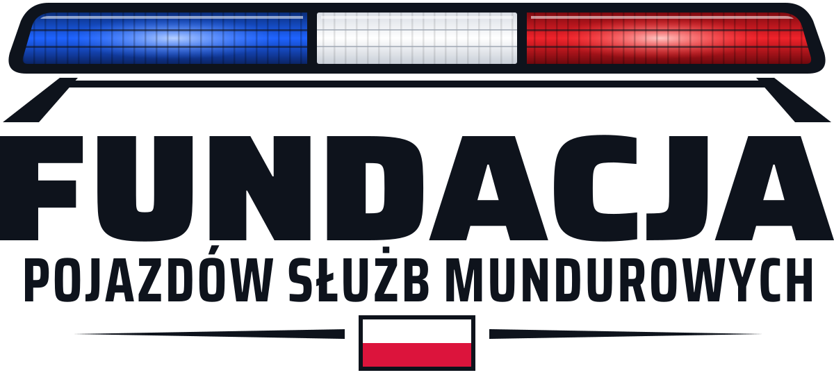 Logo Fundacji Pojazdów Służb Mundurowych – na jasne tło